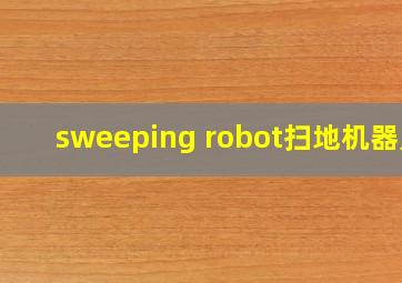 sweeping robot扫地机器人